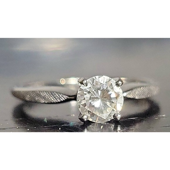 14k White Gold .5 ct Solitaire Ring